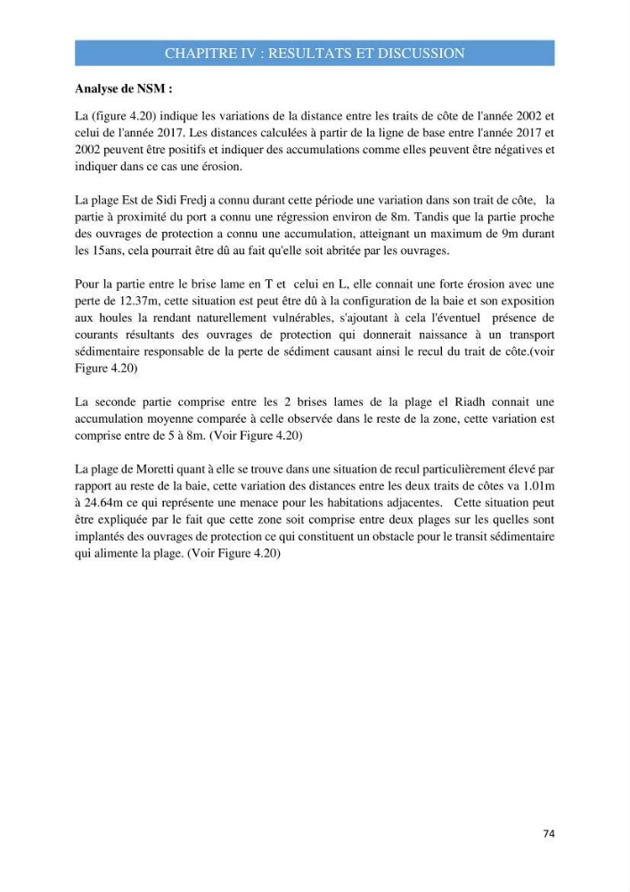 Influence des ouvrages portuaires et de protection sur l\'équilibre du littoral centre Algerien