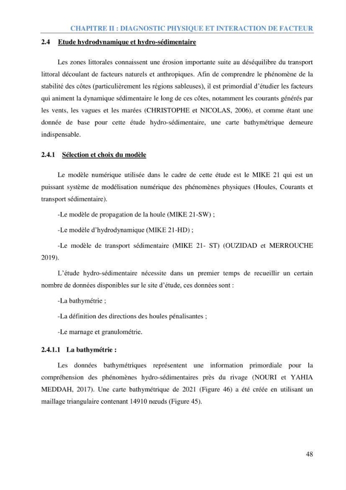 Etude et estimation des terres à risque par la submersion marine dans la région Ouest d’Alger