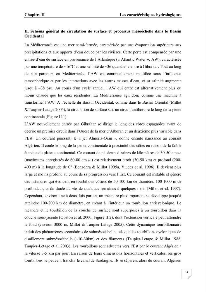Impact des conditions du milieu sur la distribution des populations zooplanctoniques (bassin Algérien et mer Méditerranée