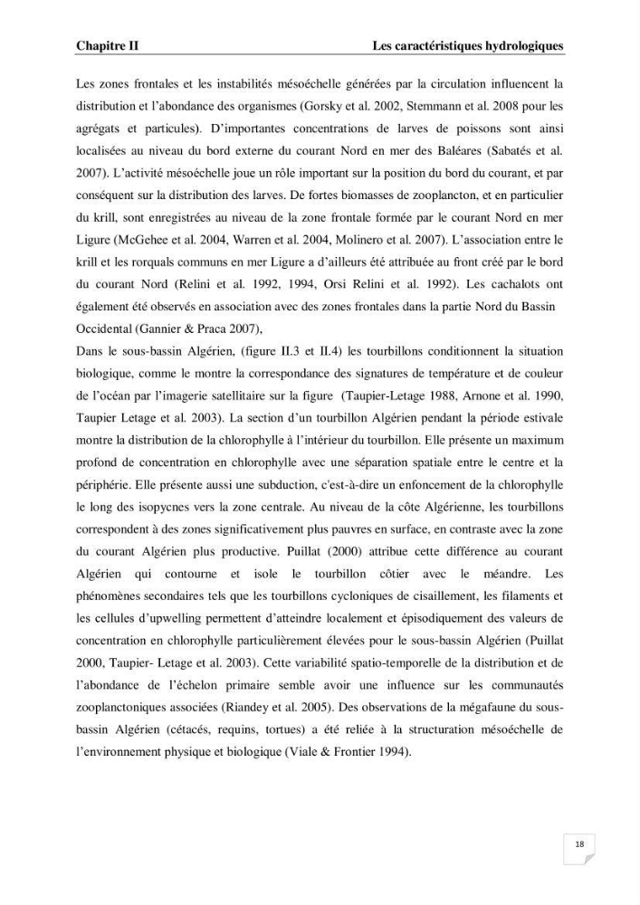 Impact des conditions du milieu sur la distribution des populations zooplanctoniques (bassin Algérien et mer Méditerranée