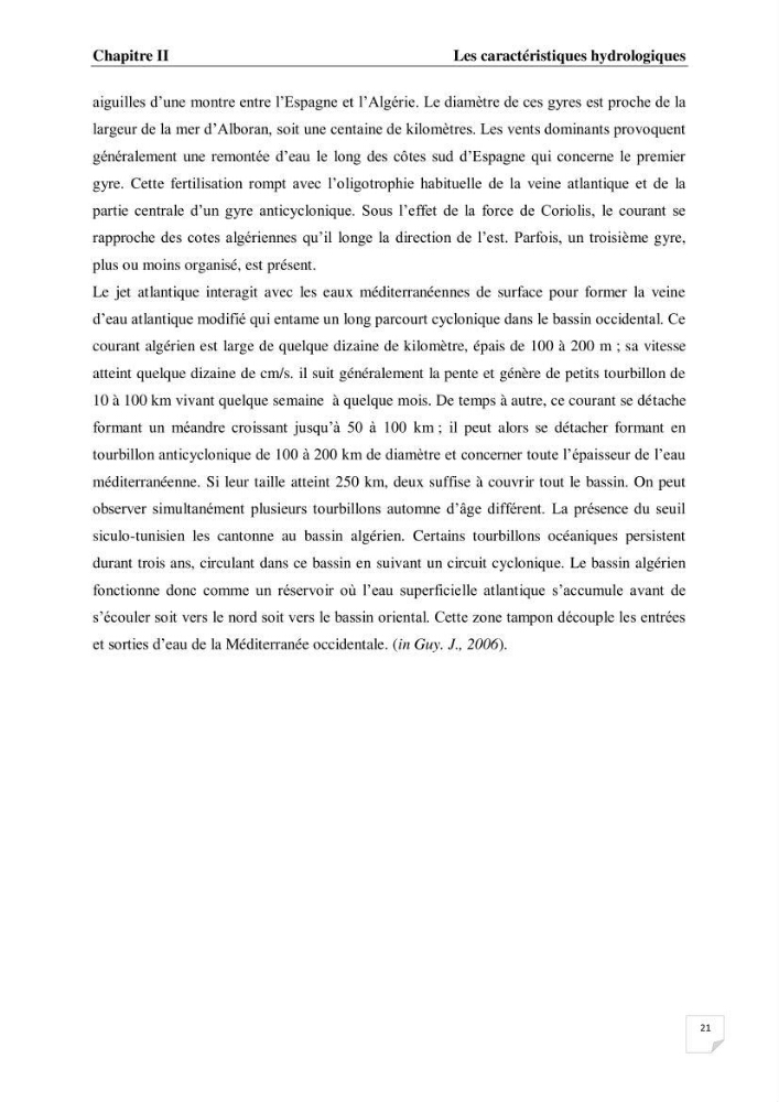 Impact des conditions du milieu sur la distribution des populations zooplanctoniques (bassin Algérien et mer Méditerranée