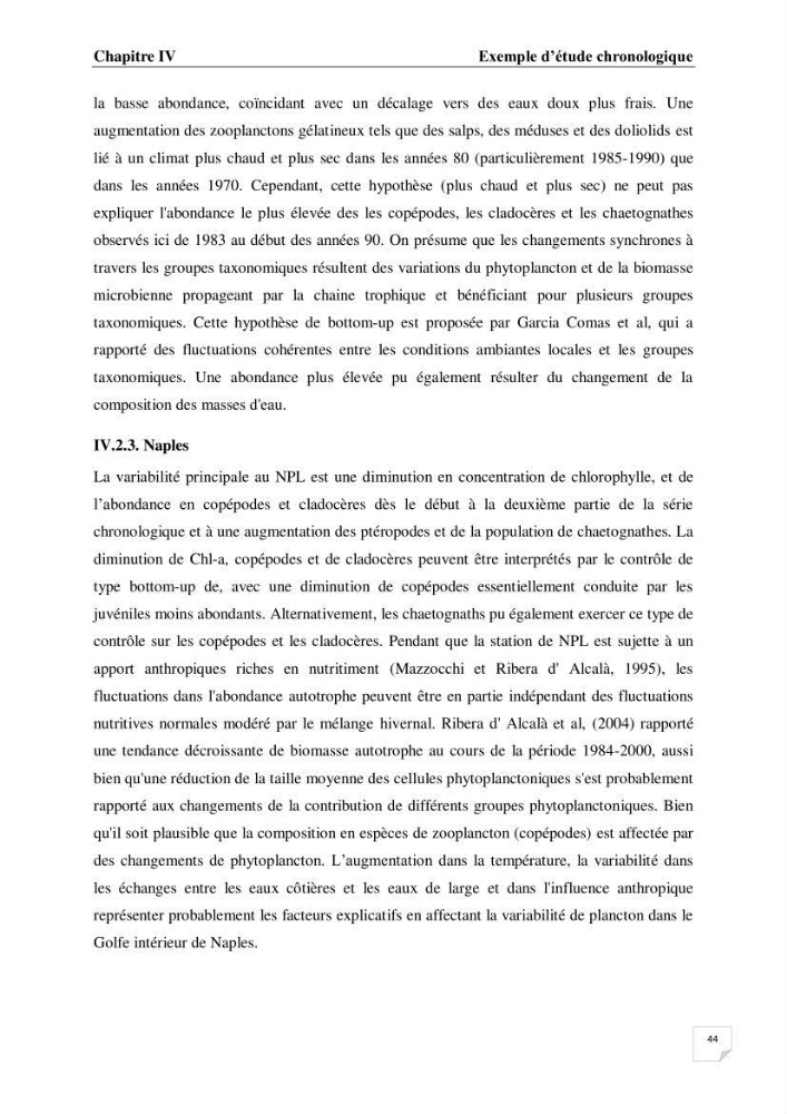Impact des conditions du milieu sur la distribution des populations zooplanctoniques (bassin Algérien et mer Méditerranée