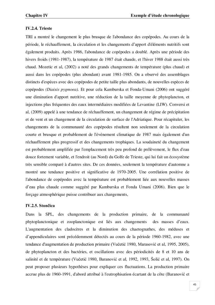 Impact des conditions du milieu sur la distribution des populations zooplanctoniques (bassin Algérien et mer Méditerranée
