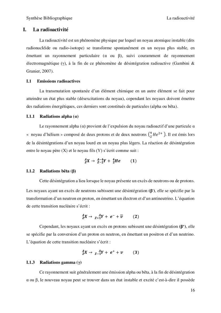 Etude de la qualité radiologique et chimique des sédiments de l’embouchure de l’Oued Chéliff (W.de Mostaganem)