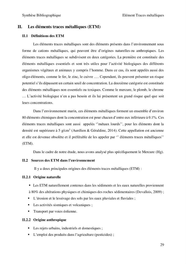 Etude de la qualité radiologique et chimique des sédiments de l’embouchure de l’Oued Chéliff (W.de Mostaganem)