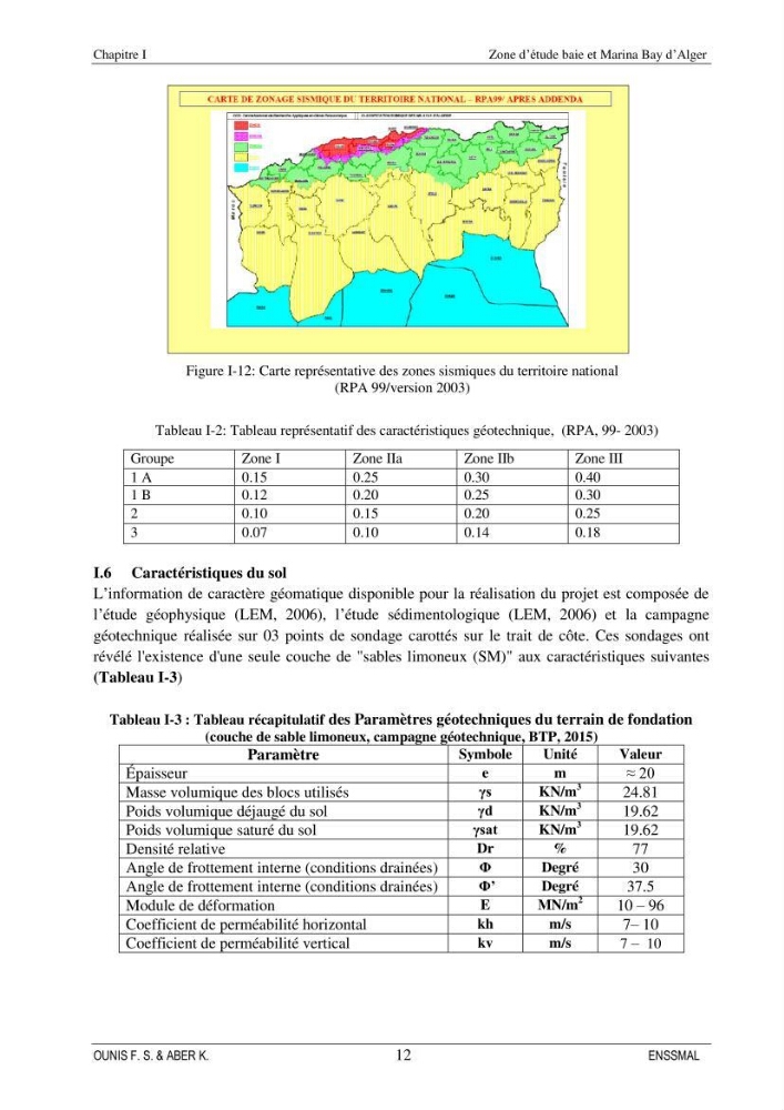Etude d\'aménagement d\'une Marina au niveau de la ville d\'Alger (exemple de la Marina baie d\'Alger):