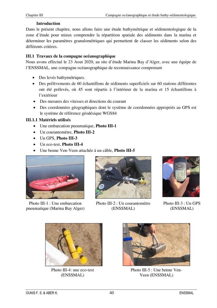 Etude d\'aménagement d\'une Marina au niveau de la ville d\'Alger (exemple de la Marina baie d\'Alger):