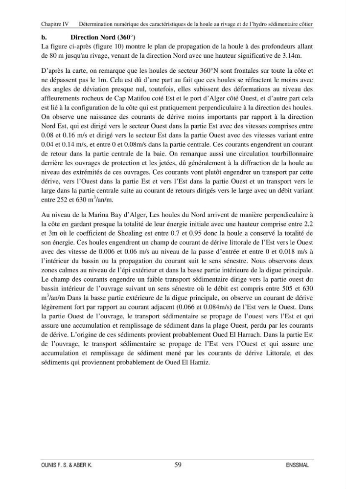 Etude d\'aménagement d\'une Marina au niveau de la ville d\'Alger (exemple de la Marina baie d\'Alger):