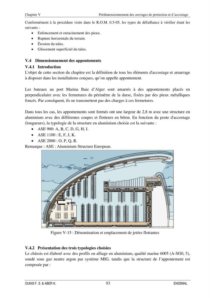 Etude d\'aménagement d\'une Marina au niveau de la ville d\'Alger (exemple de la Marina baie d\'Alger):
