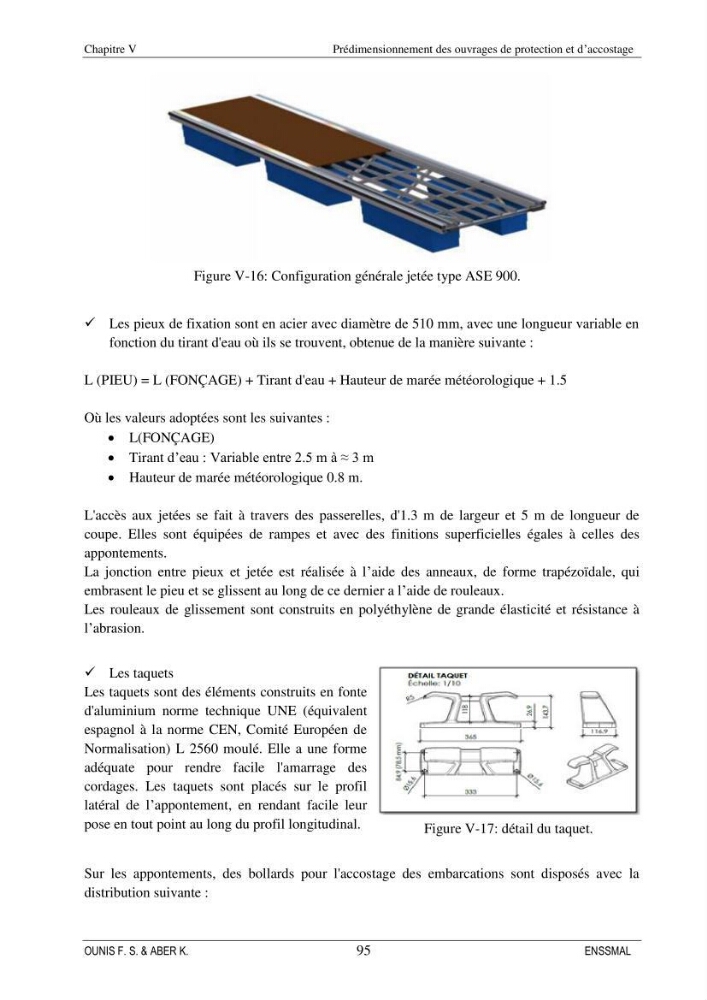 Etude d\'aménagement d\'une Marina au niveau de la ville d\'Alger (exemple de la Marina baie d\'Alger):