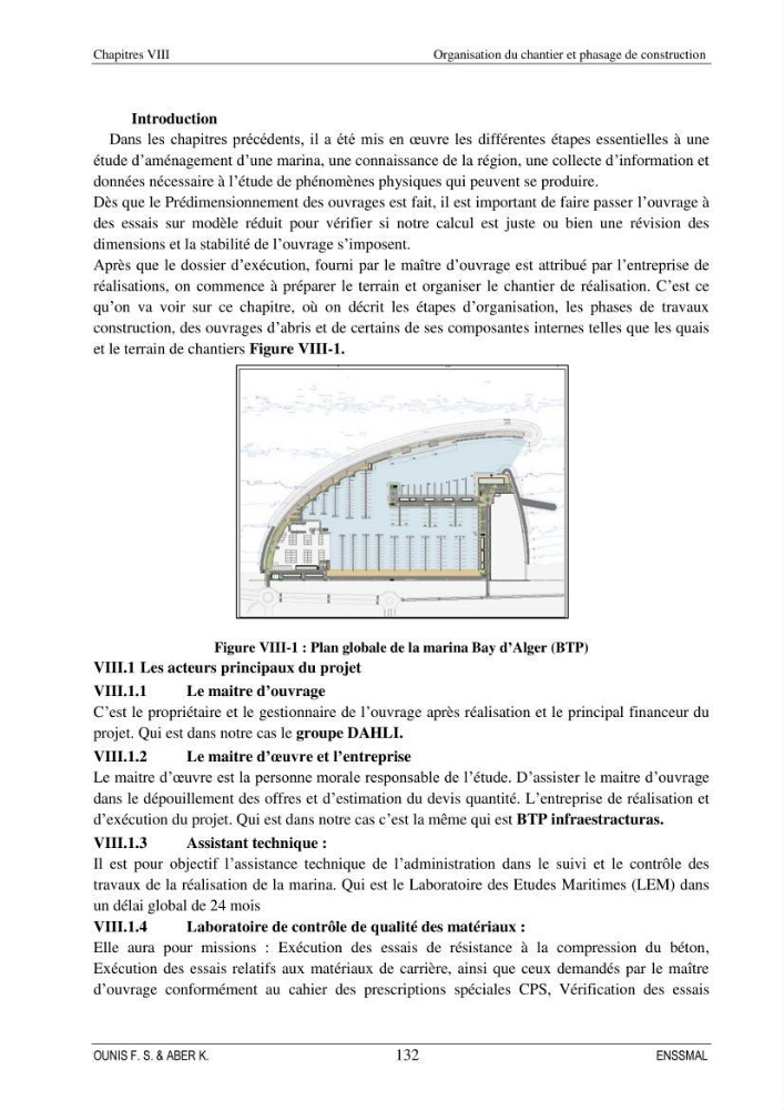 Etude d\'aménagement d\'une Marina au niveau de la ville d\'Alger (exemple de la Marina baie d\'Alger):