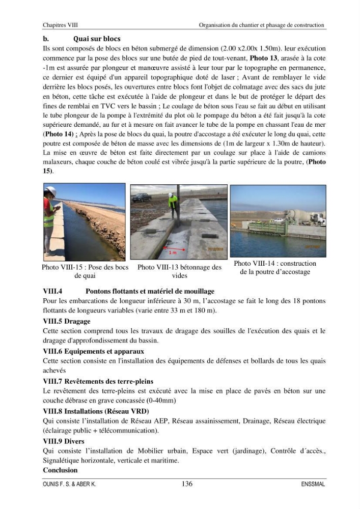 Etude d\'aménagement d\'une Marina au niveau de la ville d\'Alger (exemple de la Marina baie d\'Alger):