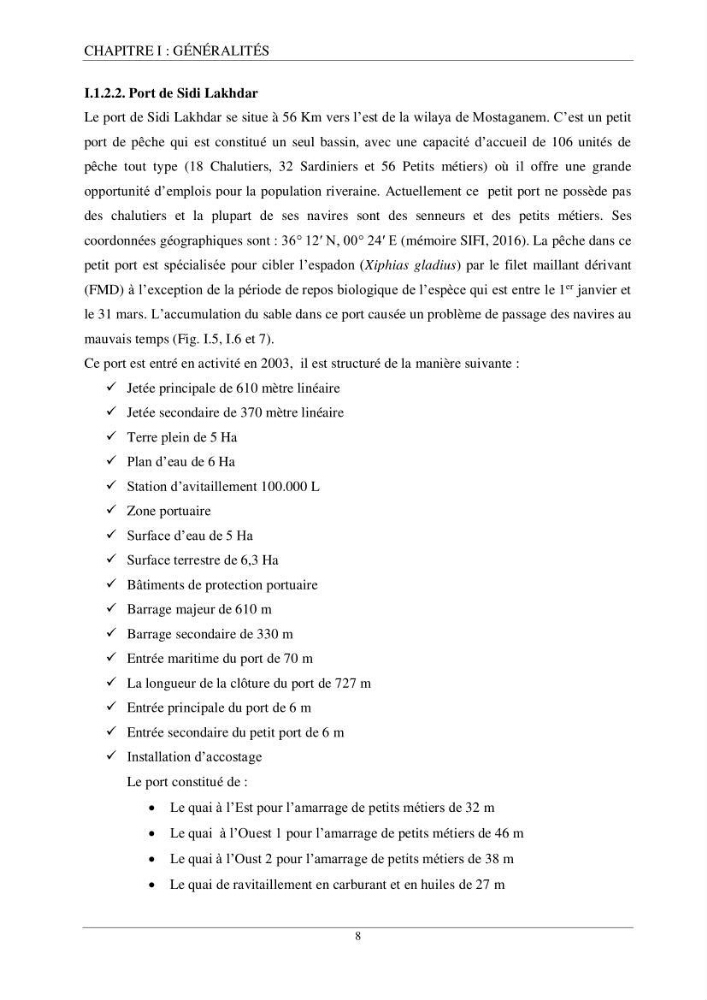 Etude d\'impact de la reconversion d\'éspadonniers en senneurs sur les éspèces cibles notament: l\'éspadon Xiphias gladius (Linnaeus,1758) et la sardine Sardina pilchardus ( Walbaum,1792 ) dans la baie de Mostaganem
