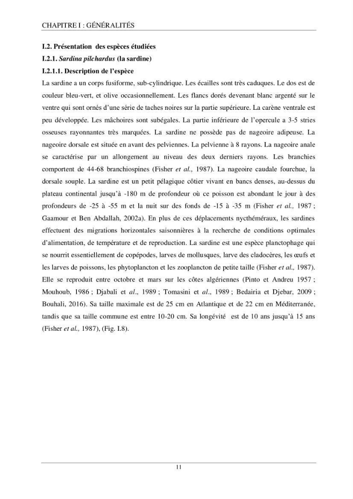 Etude d\'impact de la reconversion d\'éspadonniers en senneurs sur les éspèces cibles notament: l\'éspadon Xiphias gladius (Linnaeus,1758) et la sardine Sardina pilchardus ( Walbaum,1792 ) dans la baie de Mostaganem