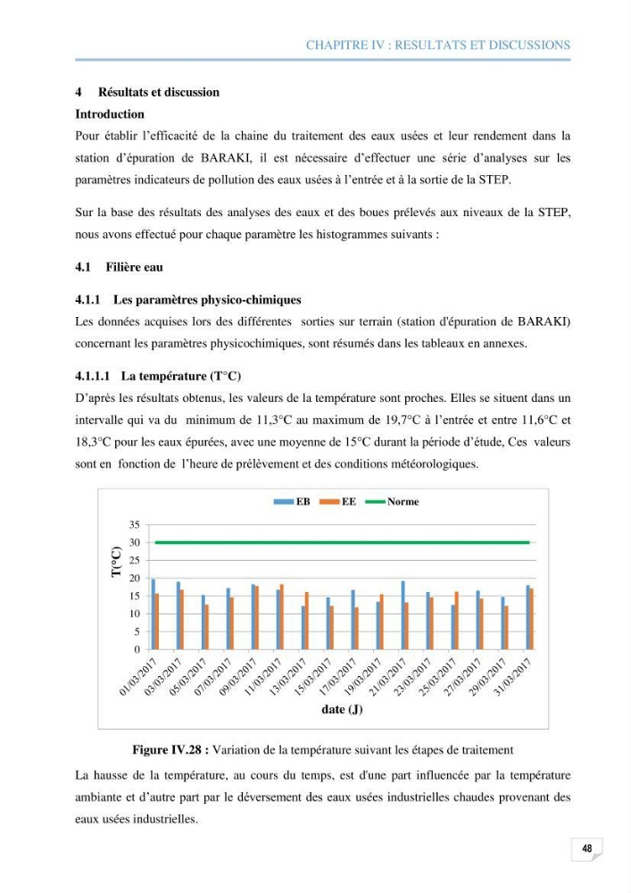 Etude des performances d\'une station d\'épuration des eaux usées