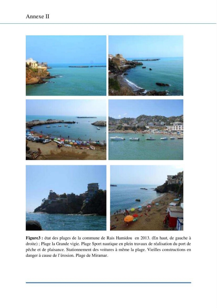 Evaluation de la mise en place de la loi du littoral au niveau des communes d\'Alger ouest