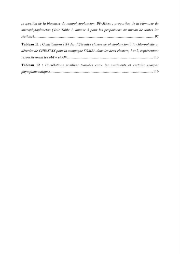Régime de production primaire dans le bassin algérien interaction facteurs du milieu successions planctoniques