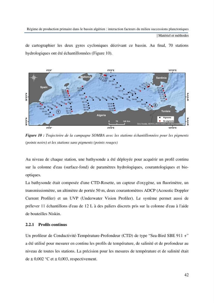Régime de production primaire dans le bassin algérien interaction facteurs du milieu successions planctoniques