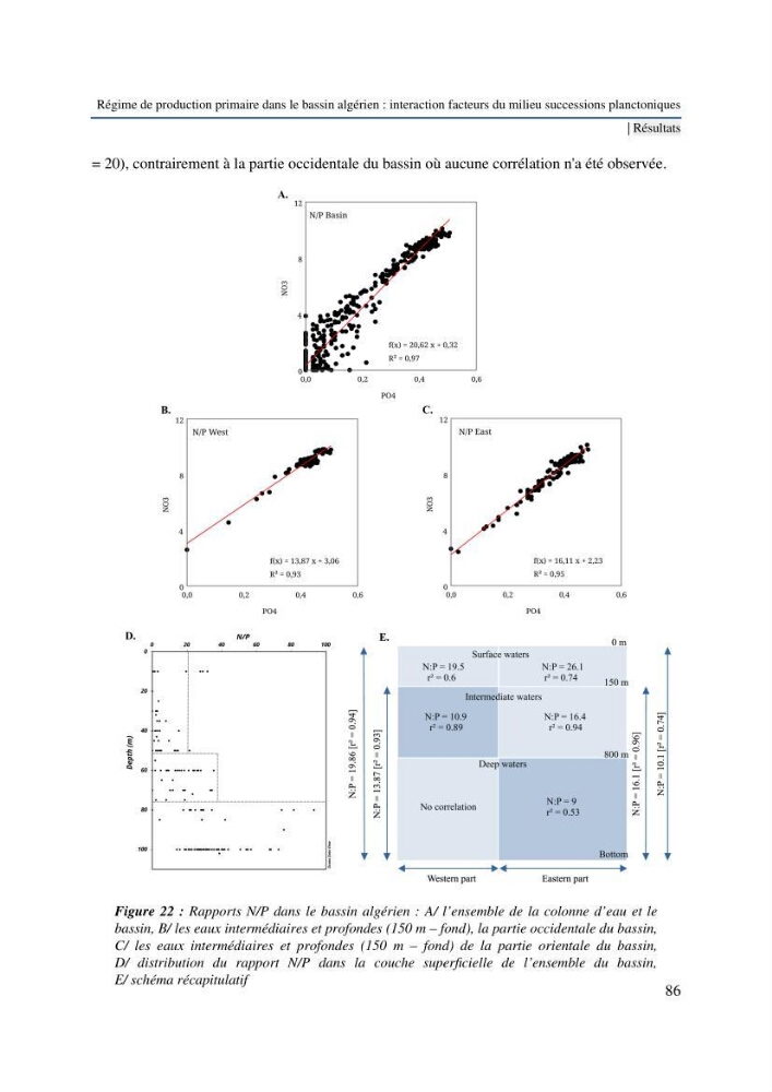 Régime de production primaire dans le bassin algérien interaction facteurs du milieu successions planctoniques