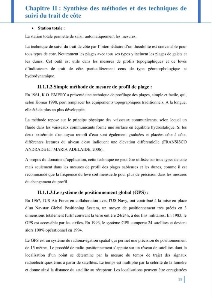 Etat de l’art de la quantification de l’évolution spatio-temporelle du trait de côte: comparaison entre la méthode des polygones et la méthode des transects