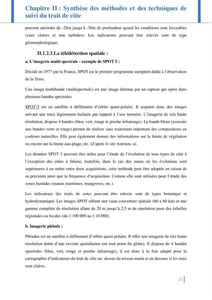 Etat de l’art de la quantification de l’évolution spatio-temporelle du trait de côte: comparaison entre la méthode des polygones et la méthode des transects