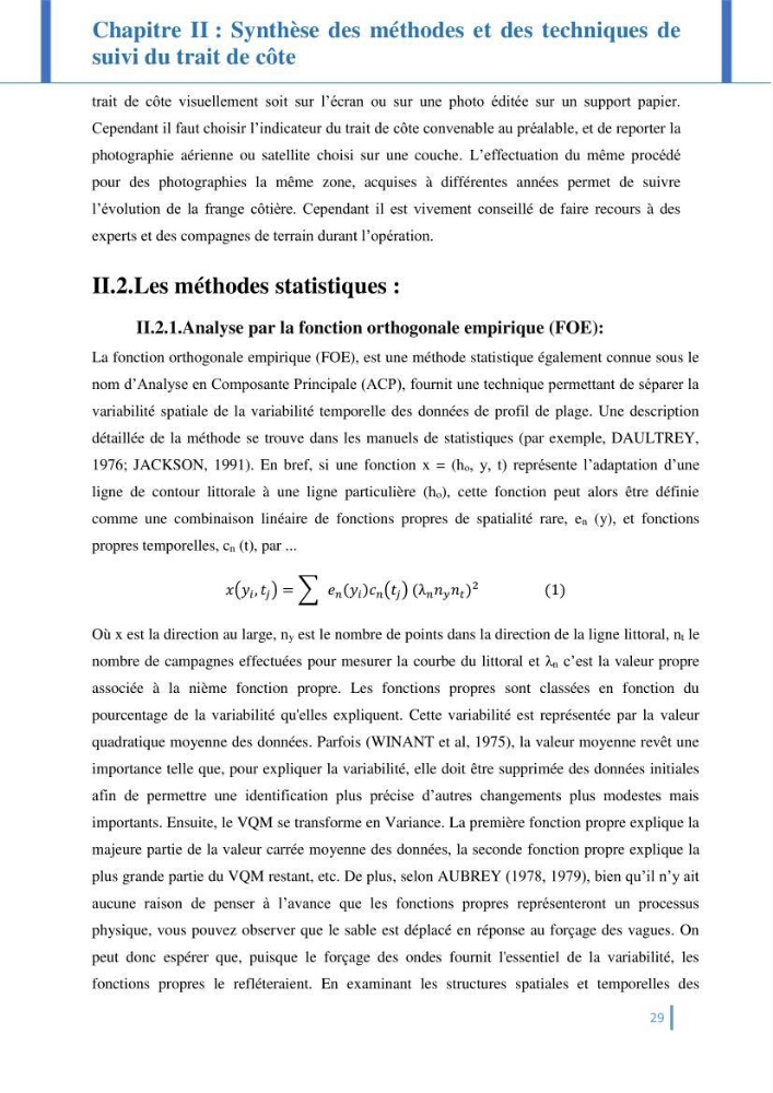 Etat de l’art de la quantification de l’évolution spatio-temporelle du trait de côte: comparaison entre la méthode des polygones et la méthode des transects