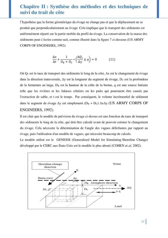 Etat de l’art de la quantification de l’évolution spatio-temporelle du trait de côte: comparaison entre la méthode des polygones et la méthode des transects