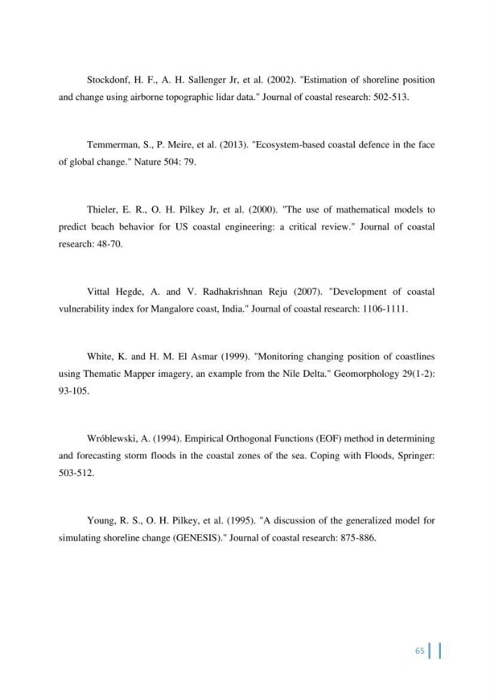 Etat de l’art de la quantification de l’évolution spatio-temporelle du trait de côte: comparaison entre la méthode des polygones et la méthode des transects