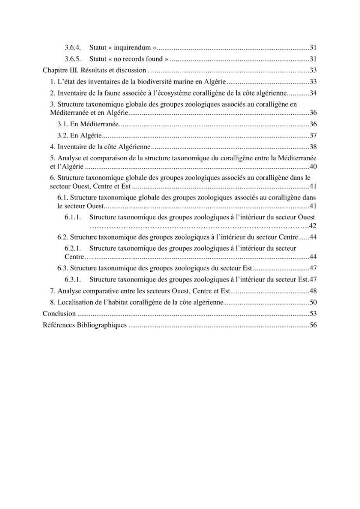 Contribution a la connaissance de la faune associée à l\'écosystème coralligène de la côte Algérienne:
