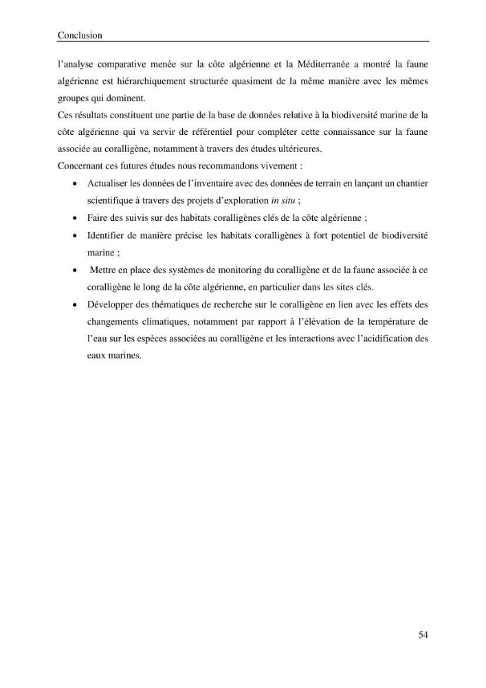 Contribution a la connaissance de la faune associée à l\'écosystème coralligène de la côte Algérienne: