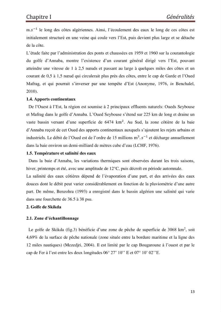 Biométrie de la daurade royale (Sparus aurata linné,1758),étude comparative entre quatre régions: golf d\'Annaba,golf de Skikda,baie d\'Alger et baie de Bou-Ismail