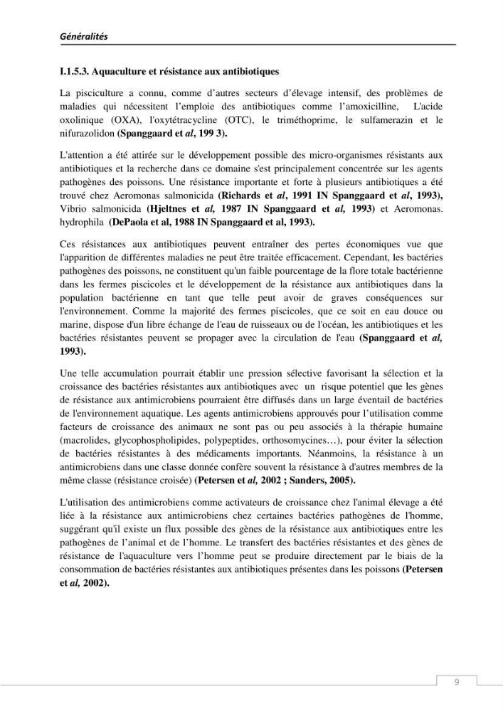 L\'évaluation de la résistance aux antibiotiques chez les bactéries à Gram négatif isolées au niveau de la ferme piscicole marine ONDPA Cap Djinet wilaya de Boumerdes: