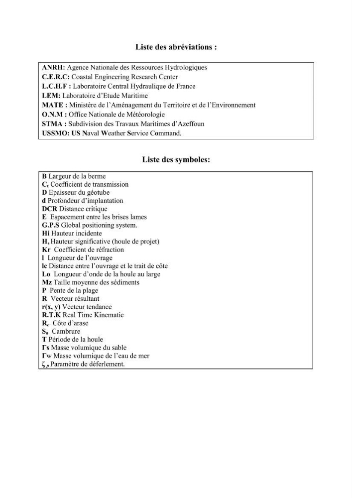 Proposition d\'ouvrages de protection par méthodes douces (géotextiles) de la plage centre d\'Azeffoun