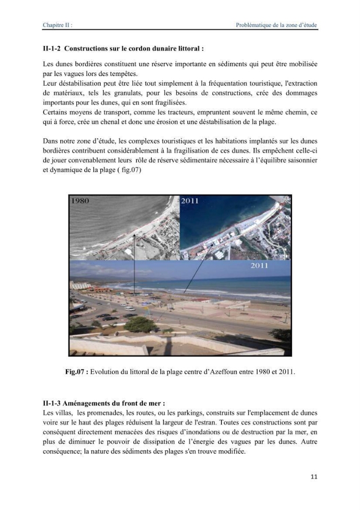 Proposition d\'ouvrages de protection par méthodes douces (géotextiles) de la plage centre d\'Azeffoun