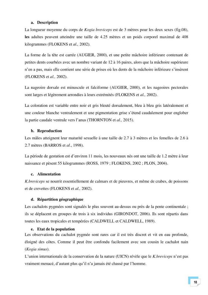 Bilan des échouages de cetacés dans le centre Algérien
