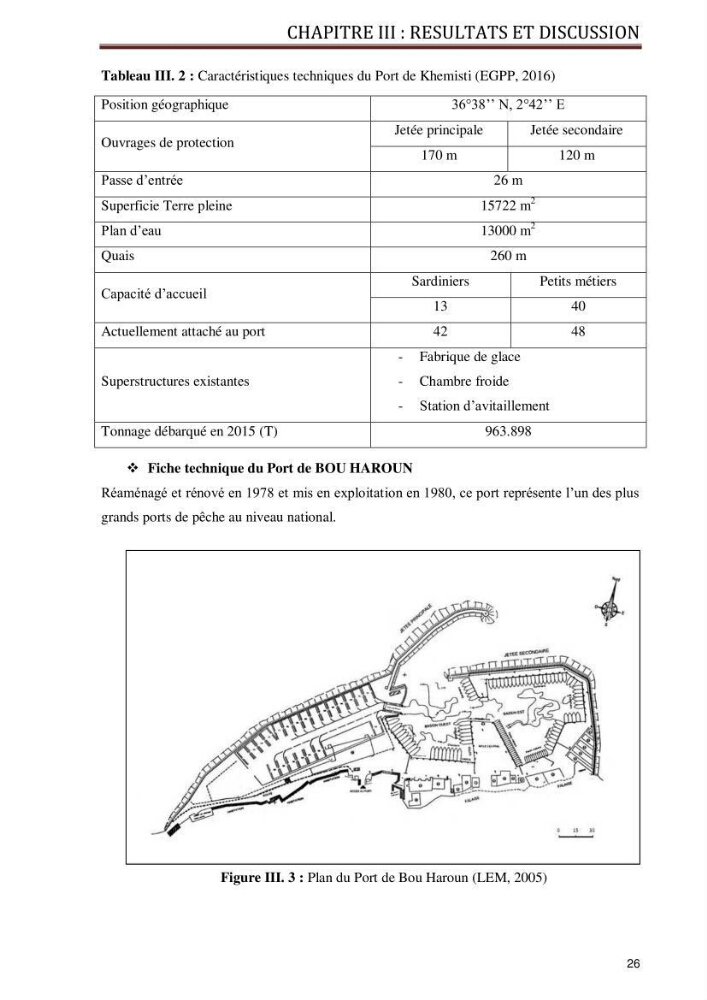 Evaluation de la vulnérabilité socio-économique du secteur de la pêche face à une pollution potentielle par les hydrocarbures dans la baie de Bou-Ismail