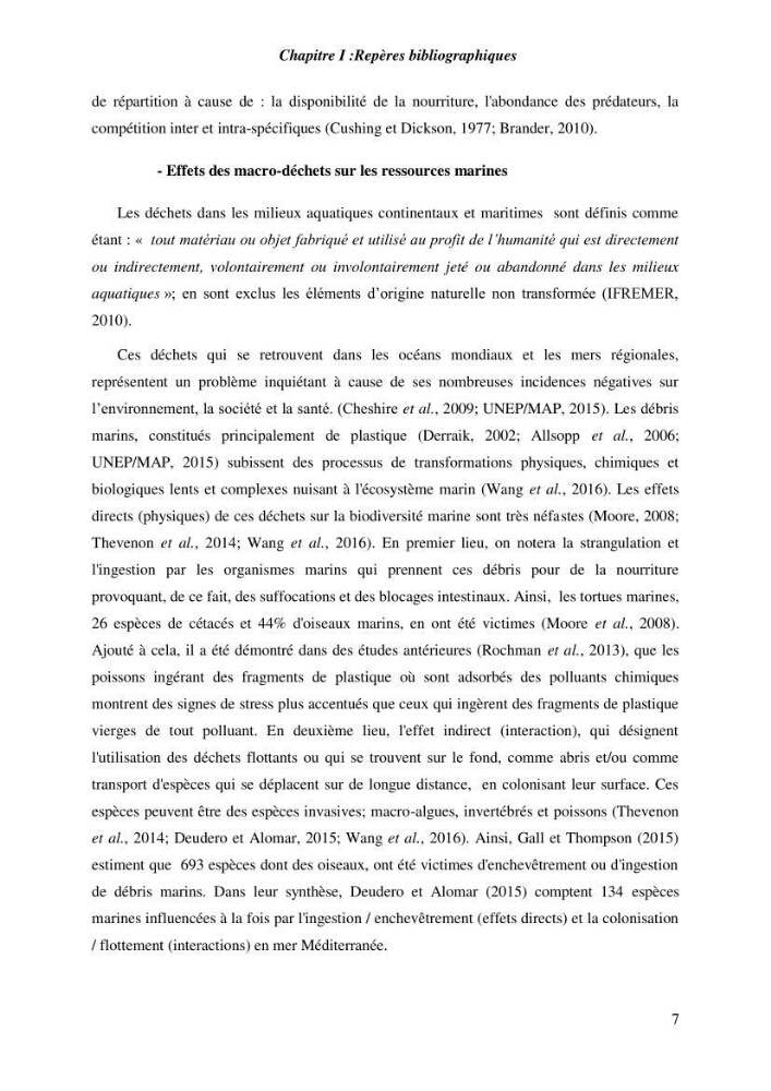Contribution a l\'étude de l\'impact des changements des paramètres du milieu et de la préssion de la pêche sur les Bio-ressources marines Algériennes: