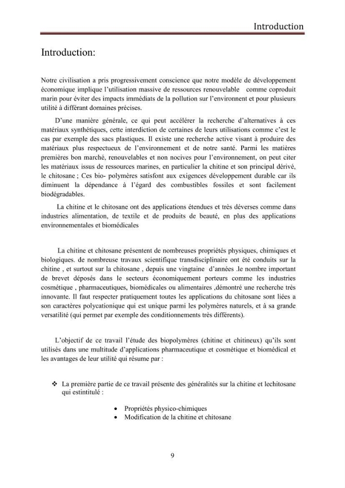 Mise au point d\'un protocole d\'extraction assistée aux micro-ondes du chitosane à partir de carapaces de crevettes