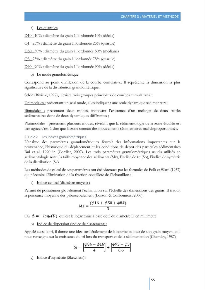Modélisation de l\'hydrodynamique sédimentaire soumise à l\'action de la houle et des courants: Application à la côte de Sidi-Fredj