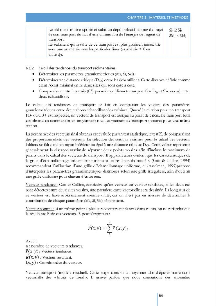 Modélisation de l\'hydrodynamique sédimentaire soumise à l\'action de la houle et des courants: Application à la côte de Sidi-Fredj