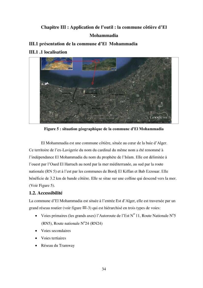 Profil de durabiblité d\'une zone cotiêre urbaine