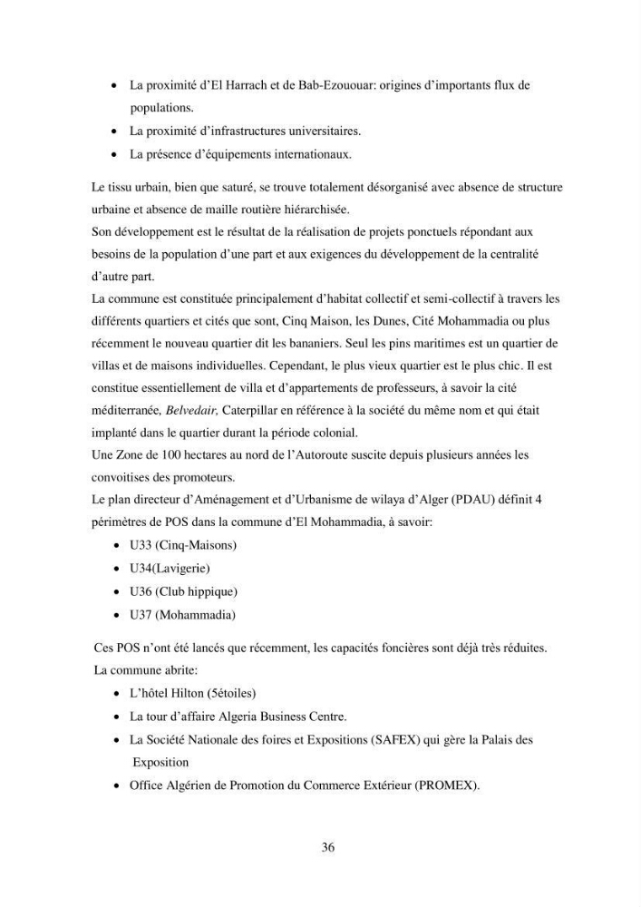 Profil de durabiblité d\'une zone cotiêre urbaine