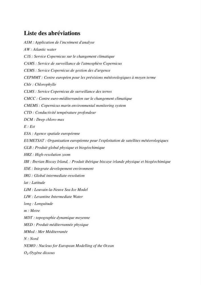 L’utilisation des données in-situ pour l’évaluation des produits CMEMS (physiques et biogéochimiques) dans le bassin Algérien.