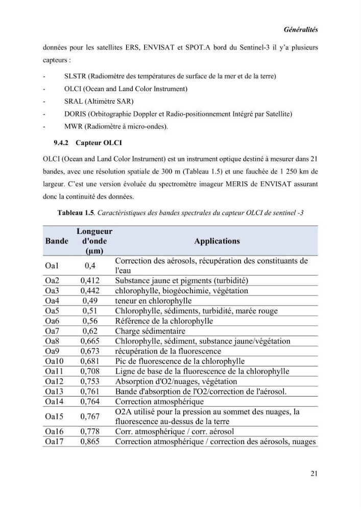 Modélisation du phytoplancton marin et des paramètres biologiques des zones côtières, outils et imagerie satellitale