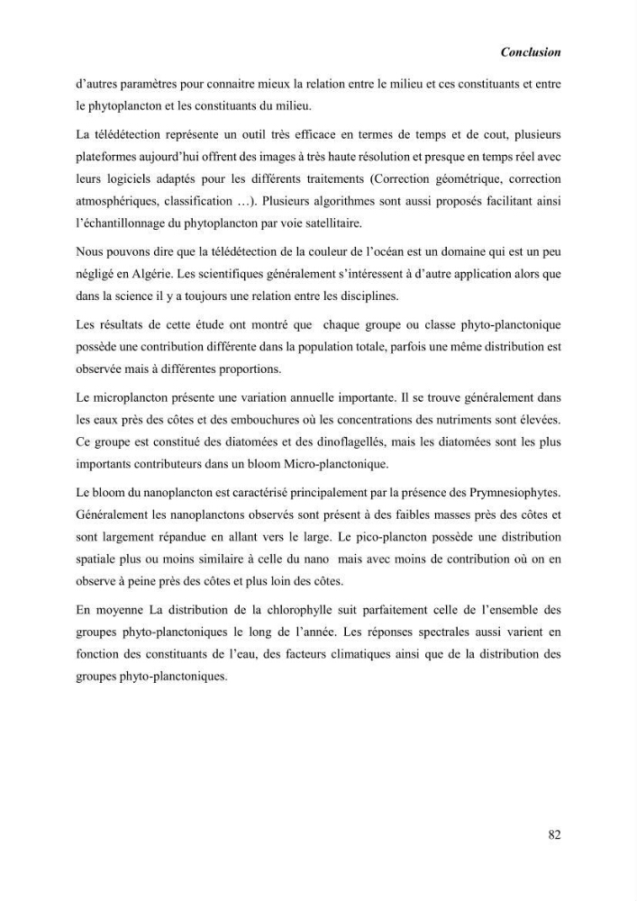 Modélisation du phytoplancton marin et des paramètres biologiques des zones côtières, outils et imagerie satellitale