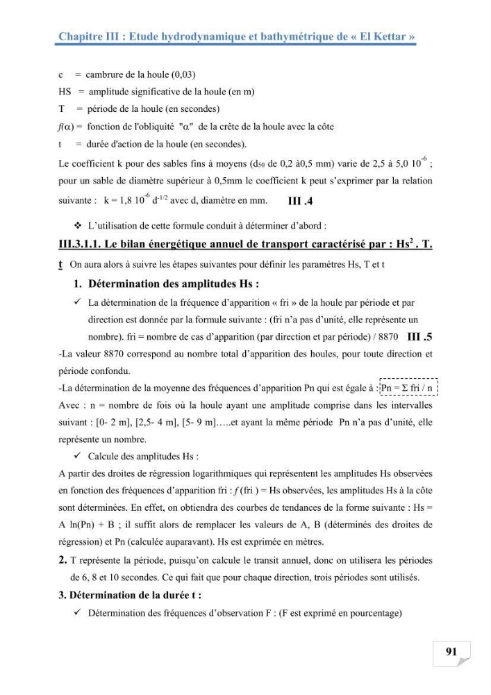 Etude de protection du rivage d\'el kettar-cherchell