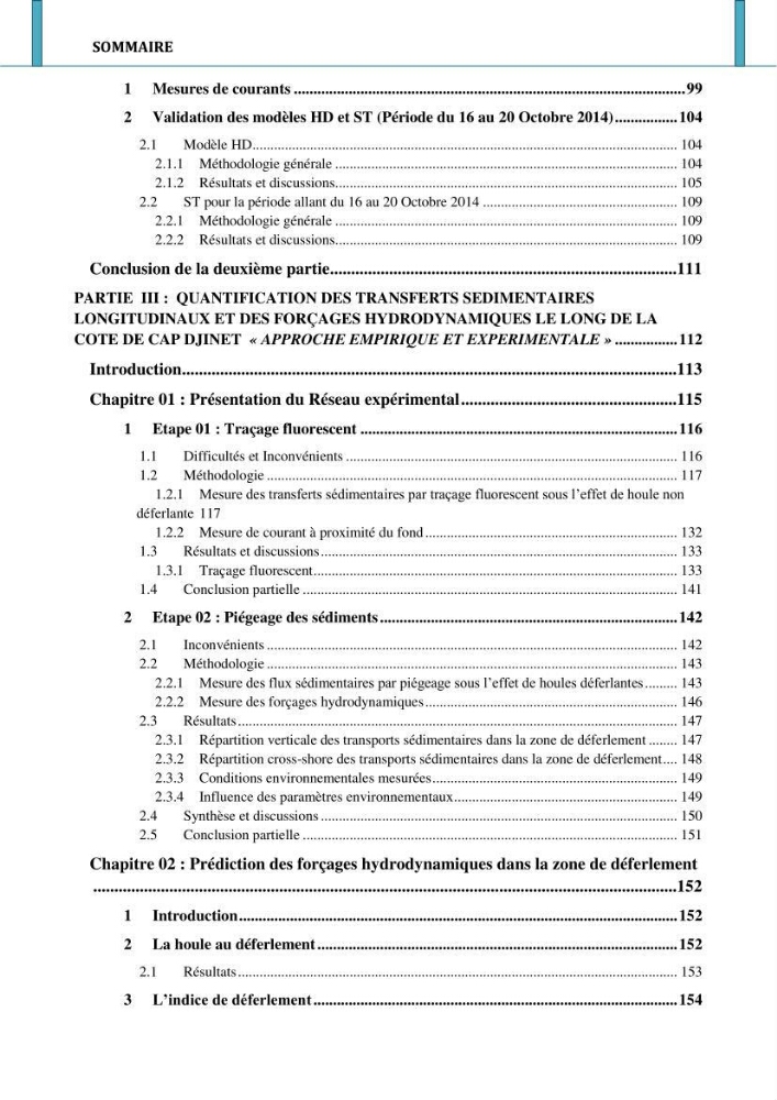Etude hydro-sédimentaire a l\'avant côte de cap djinet wilaya de Boumerdes