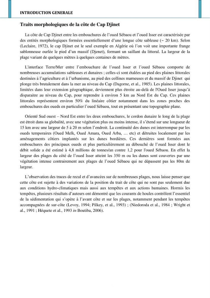 Etude hydro-sédimentaire a l\'avant côte de cap djinet wilaya de Boumerdes