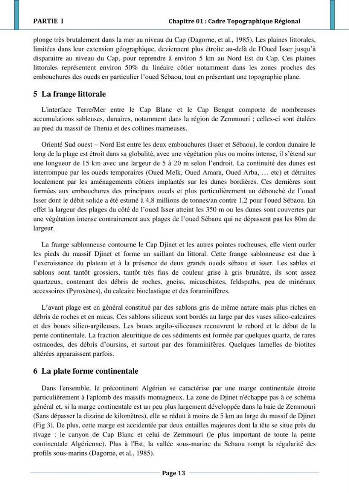 Etude hydro-sédimentaire a l\'avant côte de cap djinet wilaya de Boumerdes
