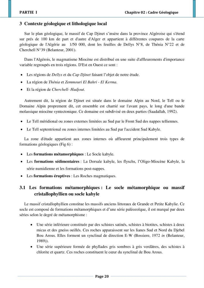 Etude hydro-sédimentaire a l\'avant côte de cap djinet wilaya de Boumerdes